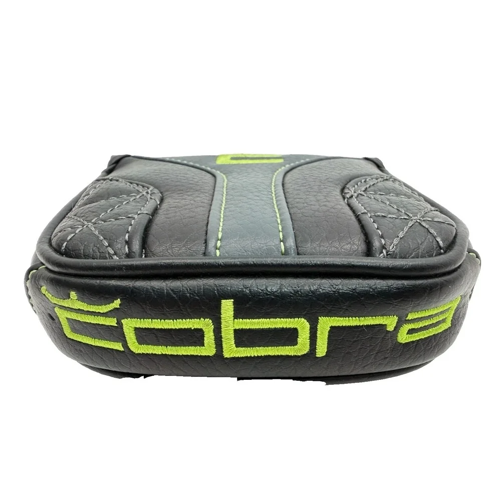 Cobra King Vintage Mallet Putter Headcover Black Gray Lime SIK Face Technology